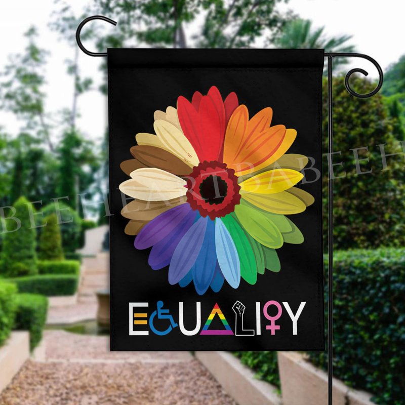 Equality Garden Flag - Civil Rights Decor for Outdoor Spaces — Decorative Flags