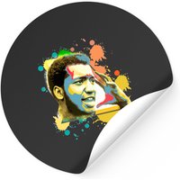 Fred Hampton Stickers - Classic Square Design — Stickers & Decals