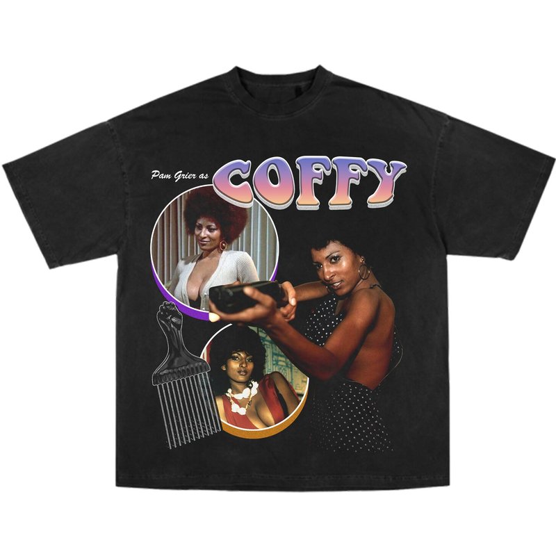 T-shirt Coffy Pam Grier Bootleg — T-shirts pour hommes