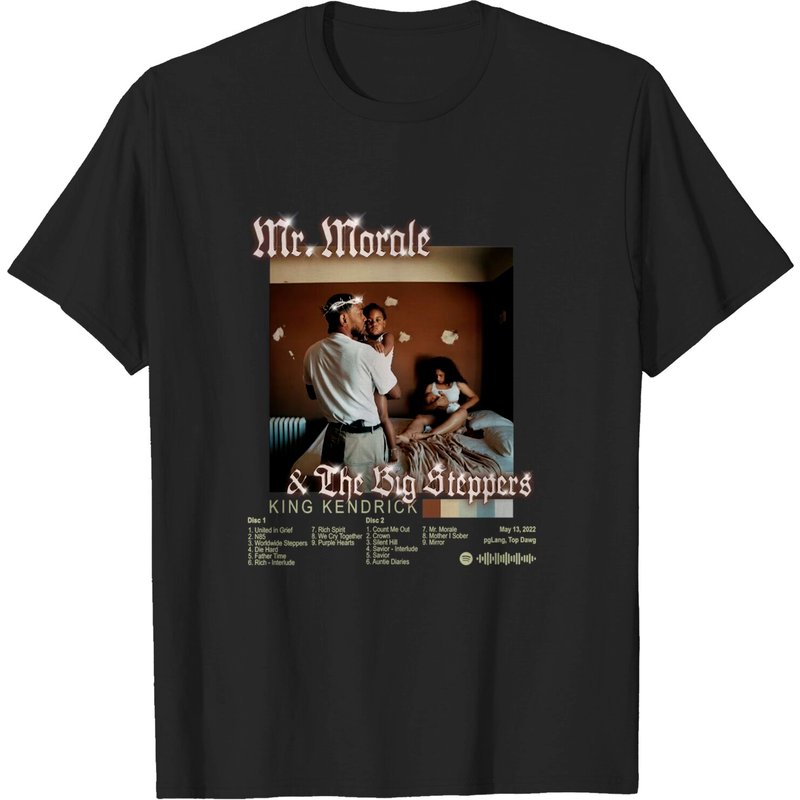 T-shirts pour hommes Kendrick Lamar en noir — T-shirts pour hommes