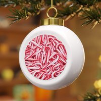 Ornement de Noël en Boule Sucre d'Orge pour Décoration