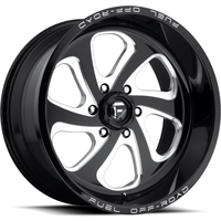 Jantes Fuel D587 Flow Gloss Black Milled - 20x10 - 6x139.7 -18 Offset