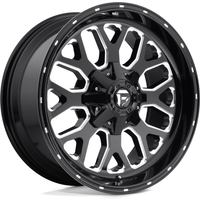 Roues Fuel D588 Titan Gloss Black Milled - 20x10 - 5x139.7 -18 Offset — Roues et jantes