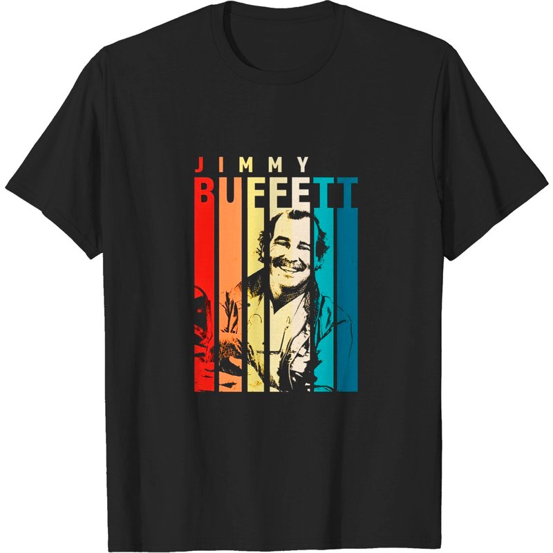 T-shirt pour hommes Jimmy Buffett en noir