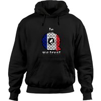 Hoodies Unisex France In Q We Trust Noir