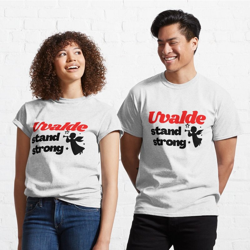 T-shirt pour hommes Uvalde Strong Pray For Texas