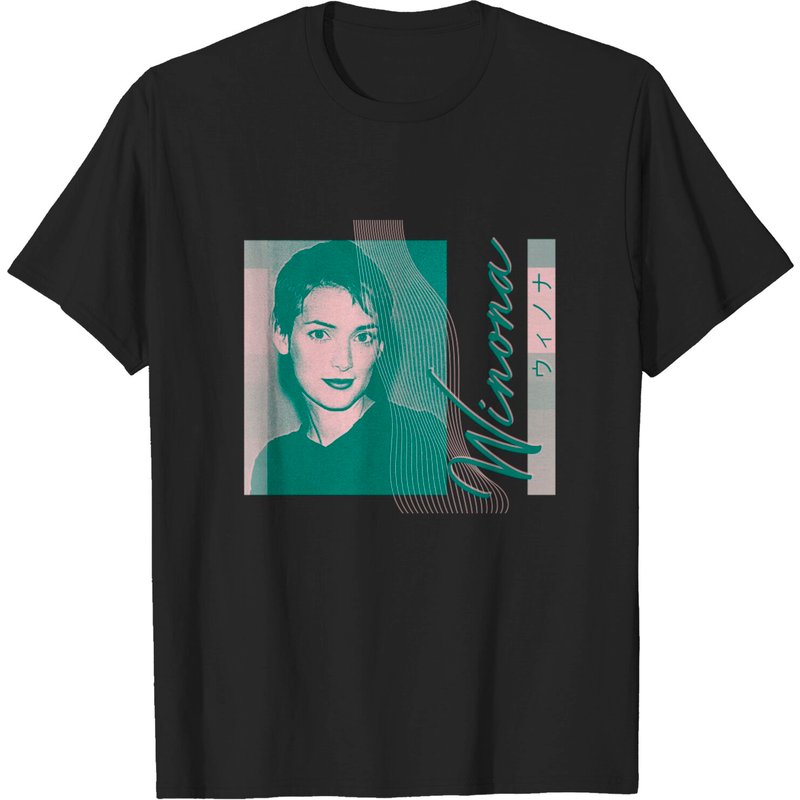 T-Shirt pour hommes avec design esthétique des années 1990 de Winona Ryder — T-shirts pour hommes