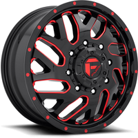Roues Fuel D656 Triton Noir Rouge Teinté - 20x8.5 - 8x165.1