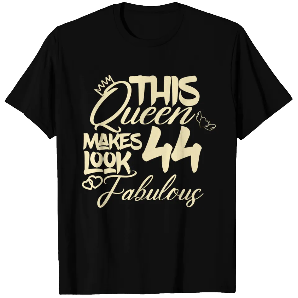 T-shirt d'anniversaire 44e pour hommes en noir — T-shirts pour hommes