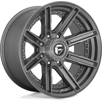 Fuel D710 Rogue Platinum Gunmetal Brushed Tinted 20x10 Rims — Wheels & Rims