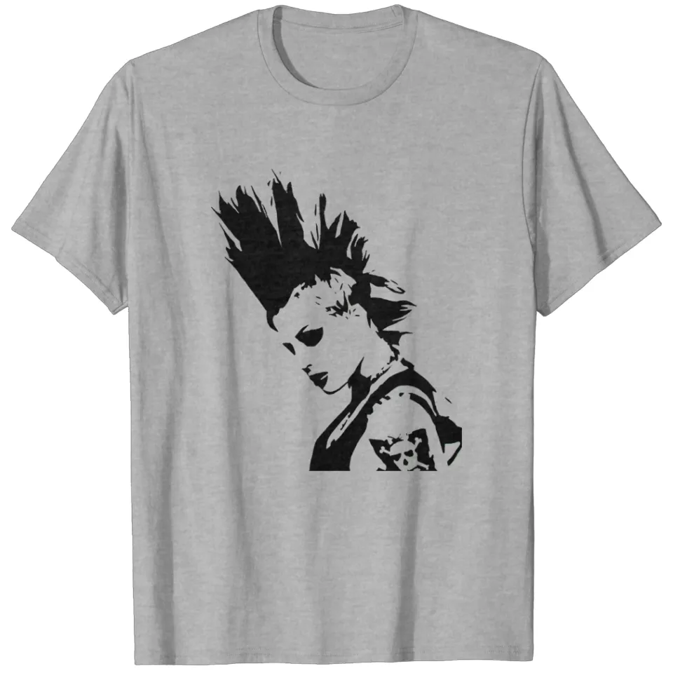T-shirt Banksy Art Graffiti Stencil Fille Punk Rock pour Hommes — T-shirts pour hommes
