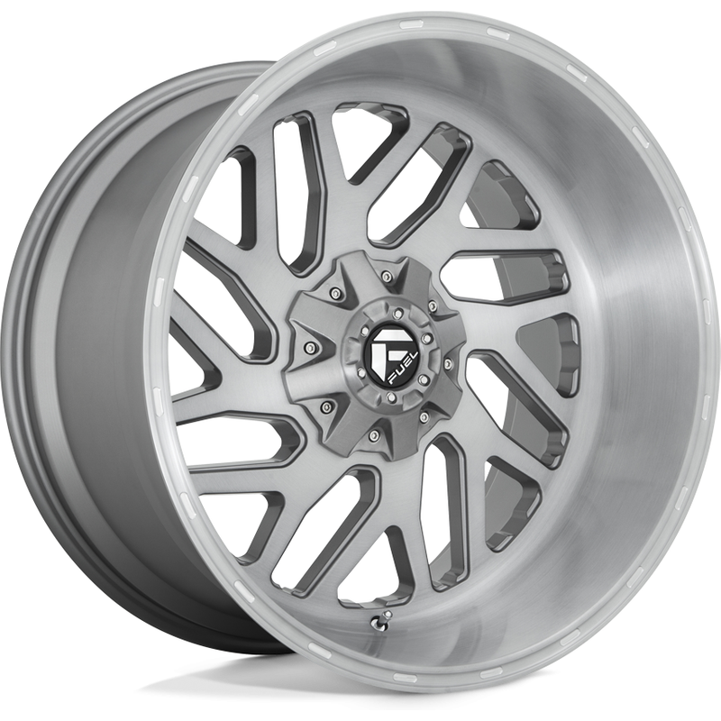 Roues Fuel D715 Triton Platinum Gunmetal Brushed Tinted 20x10 — Roues et jantes