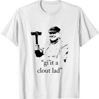 T-shirt pour hommes Fred Dibnah en blanc — T-shirts pour hommes