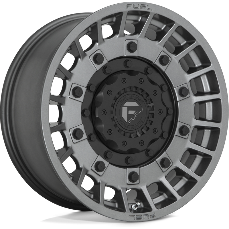 Fuel D726 Militia Matte Anthracite & Black Wheels - 17x9 — Wheels & Rims
