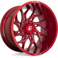Roues Fuel D742 Runner Red Milled - 20x10 - Motif de boulon 8x170