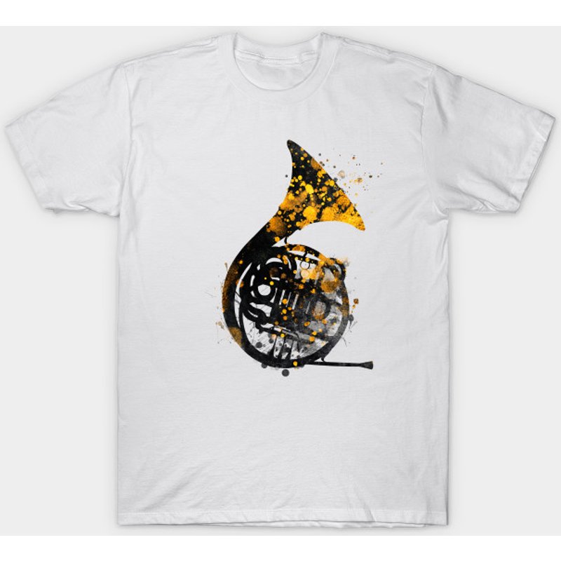 T-shirt Art Musical Cor Français pour Hommes — T-shirts pour hommes