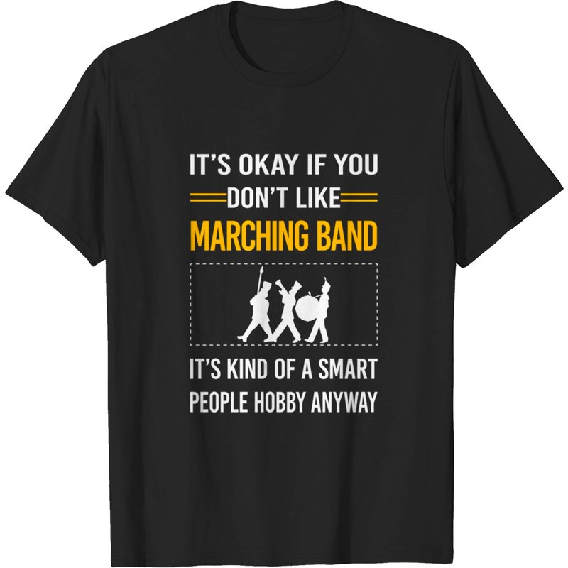 T-shirt pour hommes de la Marching Band des Gens Intelligents et Amusants