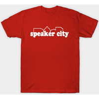T-shirt pour hommes Speaker City Old School en bleu royal — T-shirts pour hommes