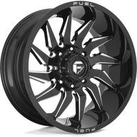 Fuel D744 Saber Gloss Black Milled Wheels - 20x10 - 5x150 -18 — Wheels & Rims