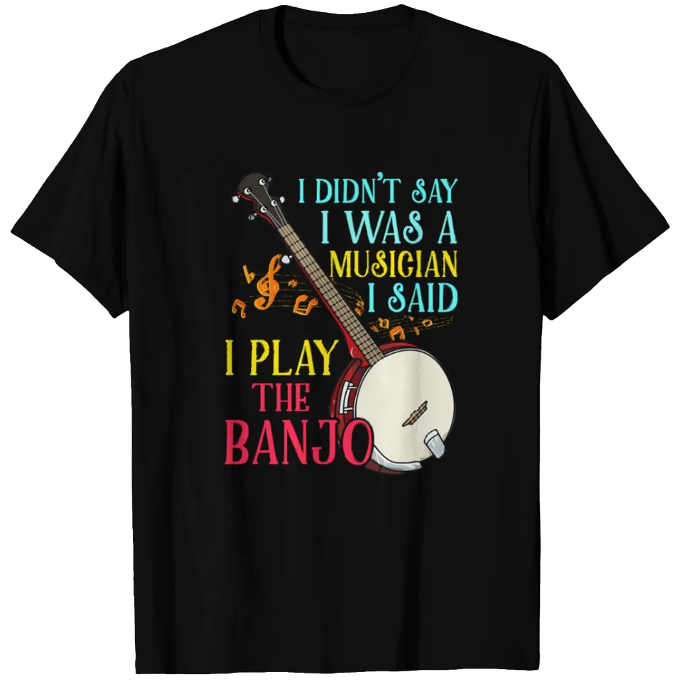 T-shirt Homme Musicien de Banjo Amusant — T-shirts pour hommes