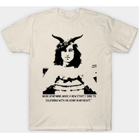 T-shirt Art Linéaire Jimmy Page pour Hommes en Bleu Royal