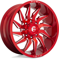 Fuel D745 Saber Red Milled Wheels - 20x10 - 8x170 Bolt Pattern — Wheels & Rims
