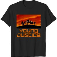 Young Justice Men's Black T-Shirt