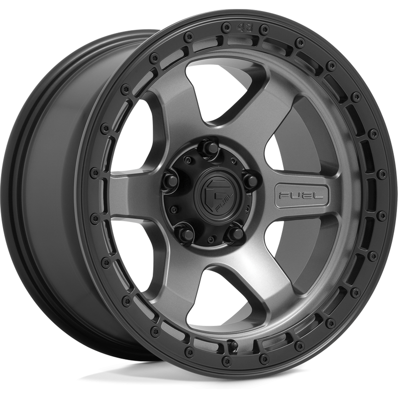 Fuel D752 Block Gunmetal Wheels - 17x9 - 6x139.7 Bolt Pattern — Wheels & Rims