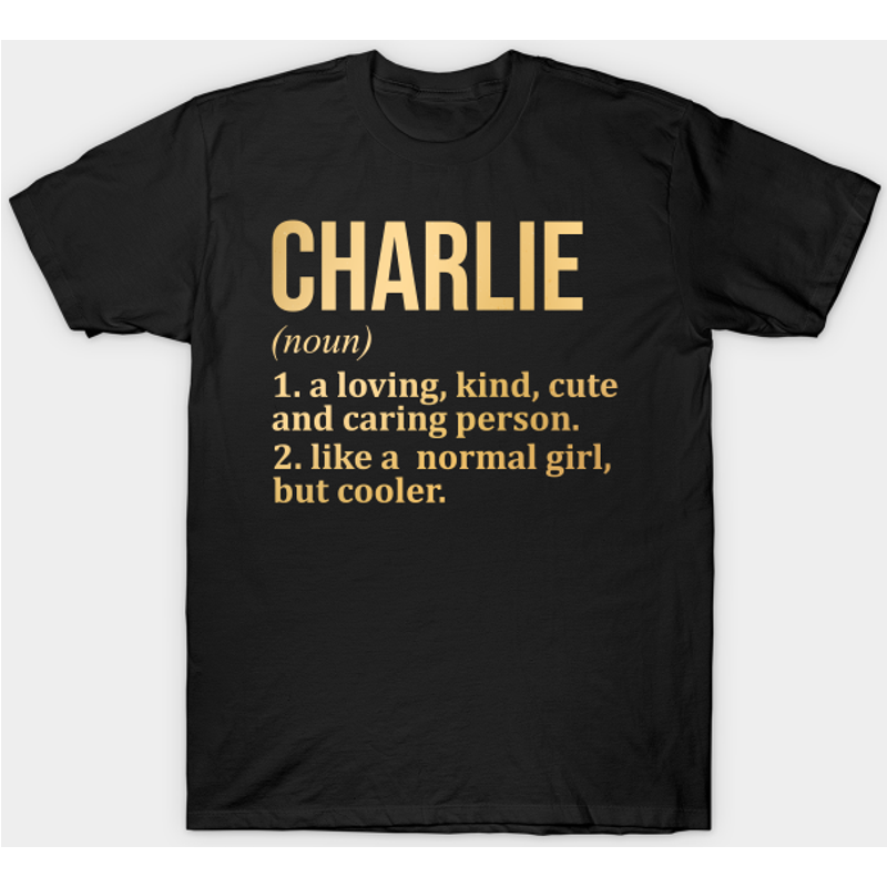 T-shirt pour hommes Charlie Name en bleu royal — T-shirts pour hommes