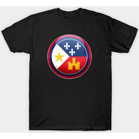 T-shirt avec le symbole rondel cajun de la Flag d'Acadie