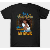 Postal Worker T-Shirt for Men in Royal Blue