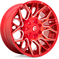 Roues Fuel D771 Twitch Red Milled - 20x10 - Motif de boulons 8x170