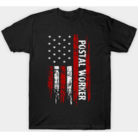 T-shirt pour hommes avec le drapeau des travailleurs postaux des États-Unis — T-shirts pour hommes