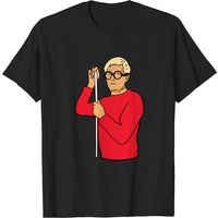 T-shirt Portrait de David Hockney pour hommes - Noir