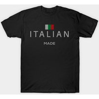 T-shirt pour hommes fabriqué en Italie en rouge chiné