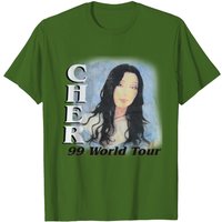 Cher 1999 World Tour Do You Believe In Love After Love? T-Shirt — Mens T Shirts