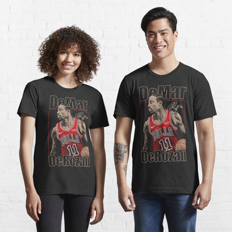 T-shirt pour hommes Demar Derozan en noir — T-shirts pour hommes