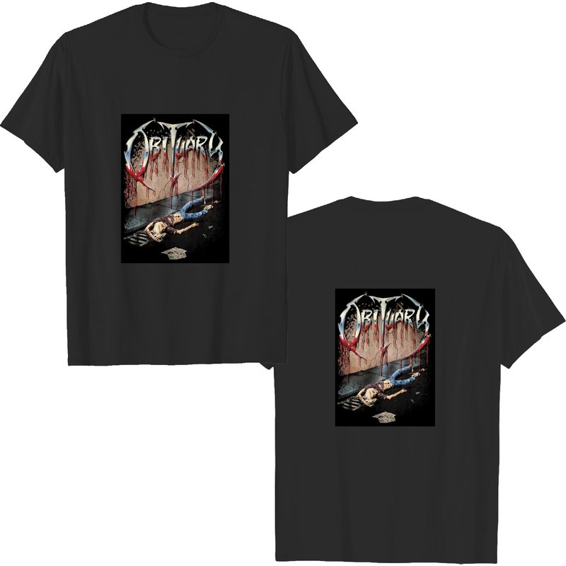 D T G Printer T-shirt - Obituary for Men