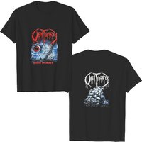 Obituary Cause Of Death Vintage Print Band T-Shirt for Men