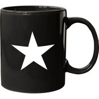Tasse en céramique avec étoile blanche sur le devant — Tasses et gobelets