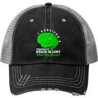 Traumatic Brain Injury Print Trucker Hat — Baseball Cap