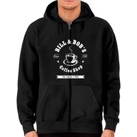 Hoodie zippé cadeau de rétablissement AA de Bill And Bob's Coffee Shop — Sweats à capuche pour hommes