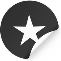 White Star On Front Stickers for Black Backgrounds — Stickers & Decals