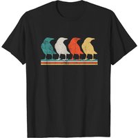 T-shirt Crow pour hommes en noir