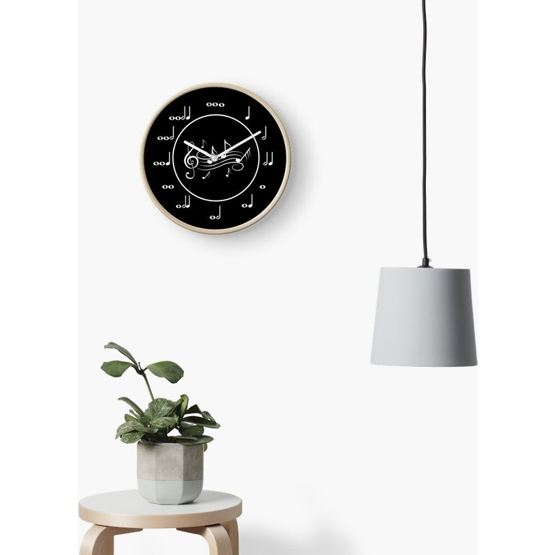 Printerval Music Clock Wall Clock — Wall Decor