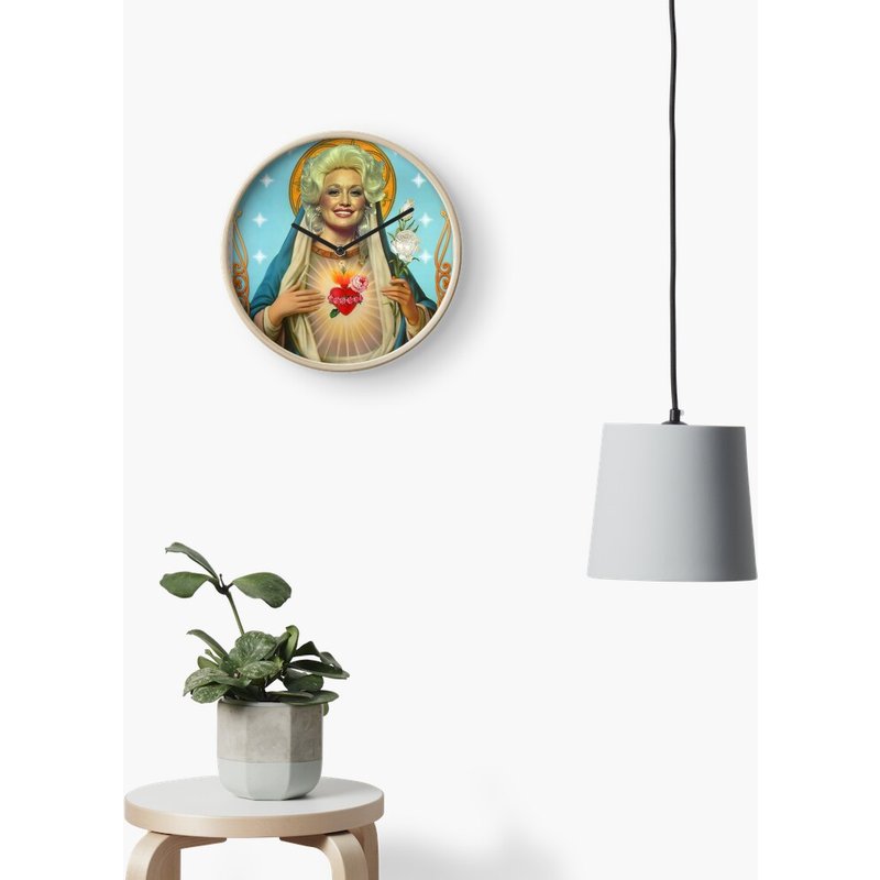 Saint Dolly Parton Wall Clock — Wall Decor