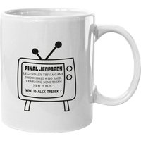 Final Jeopardy Alex Trebek Black Ceramic Mug — Mugs & Tumblers