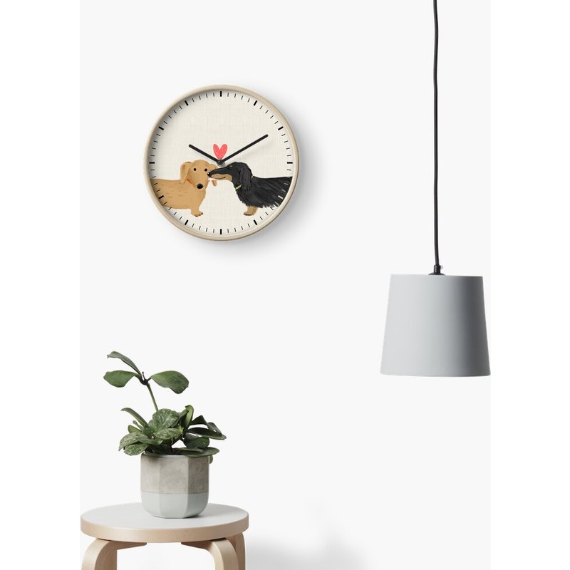 Dachshunds Love Clock for Wall Decor — Wall Decor