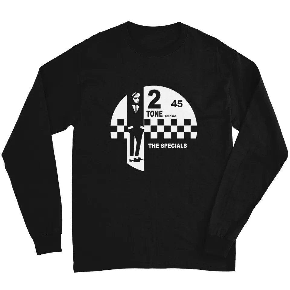 2 Tone Records The Specials Label Long Sleeve T-Shirt — Mens T Shirts