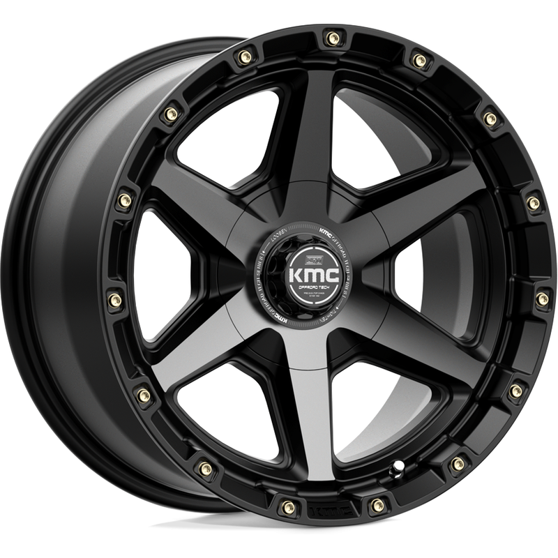 KMC KM101 Tempo Black Gray Tinted 20x9 Rims 5x127 Bolt Pattern — Wheels & Rims